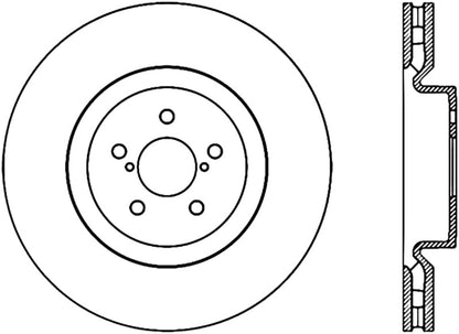 StopTech Power Slot 04 STi CRYO (5x100) Front Right Rotor