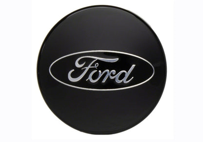 Ford Racing Car Black and Chrome Wheel Cap