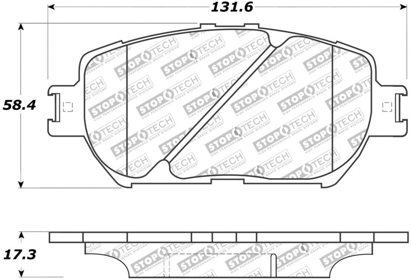 StopTech Street Touring 06 Lexus GS / 09-10 IS Front Brake Pads