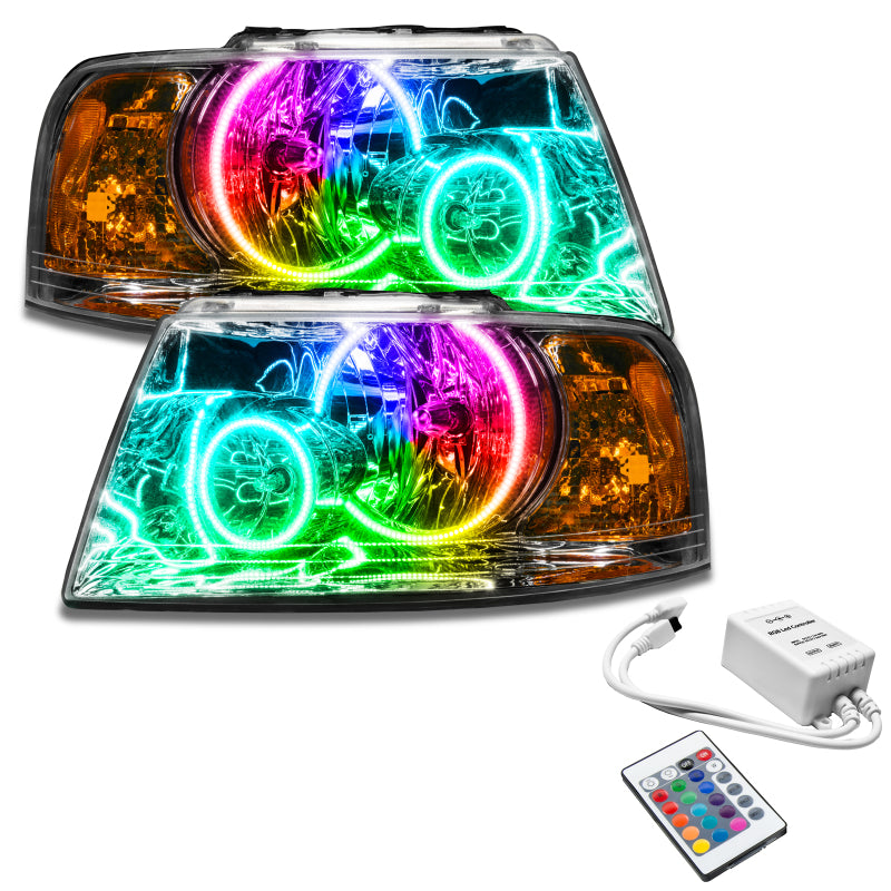 Oracle 03-06 Ford Expedition SMD HL - Chrome - ColorSHIFT w/ Simple Controller SEE WARRANTY