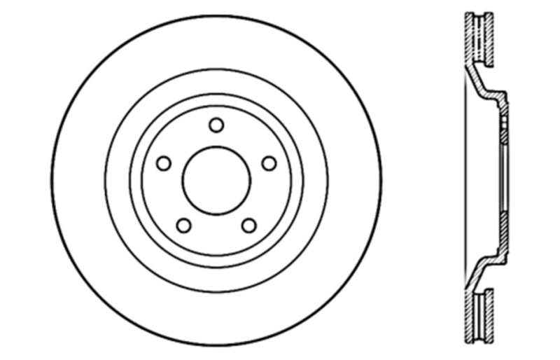 StopTech Slotted & Drilled Sport Brake Rotor