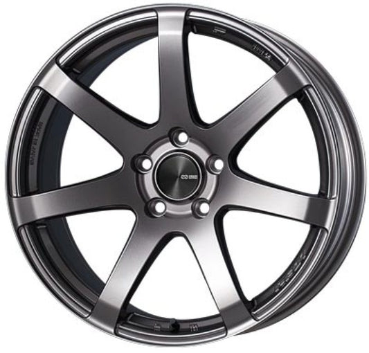 Enkei PF07 17x9 5x114.3 20mm Offset 75mm Bore Dark Silver Wheel *Special Order/No Cancel*