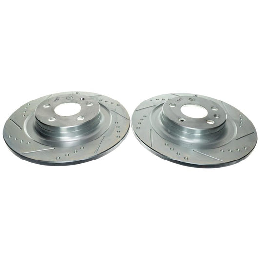 Power Stop 18-21 Volvo XC60 Rear Drilled & Slotted Rotor (Pair)