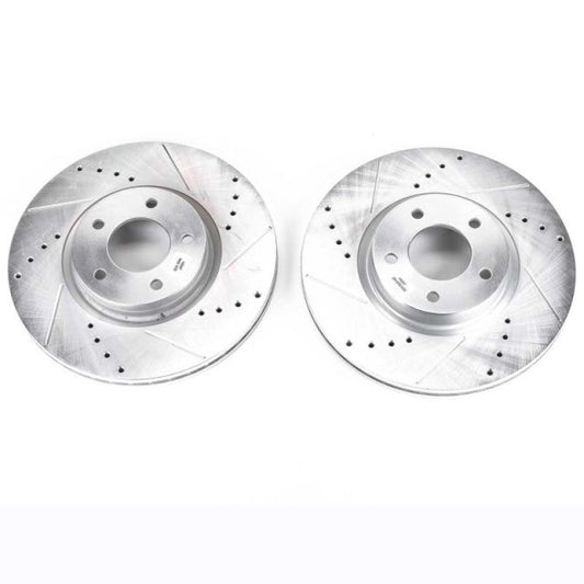 Power Stop 07-13 Mazda 3 Front Evolution Drilled & Slotted Rotors - Pair