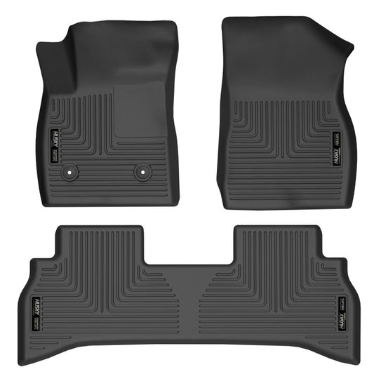 Husky Liners 21-22 Chevrolet Trailblazer (RWD) WeatherBeater Front & 2nd Seat Floor Liners - Black