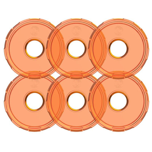 KC HiLiTES Cyclone V2 LED - Replacement Lens - Amber - 6-PK