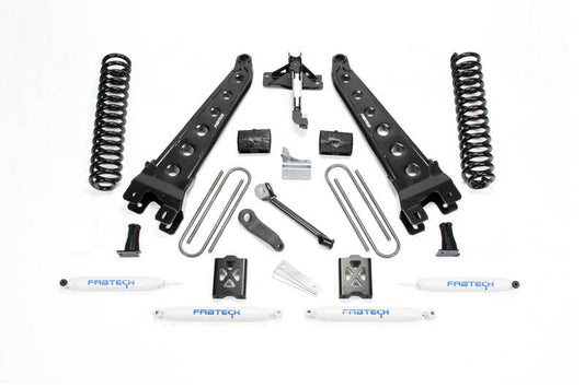 Fabtech 05-07 Ford F250 4WD w/Factory Overload 6in Rad Arm Sys w/Coils & Perf Shks