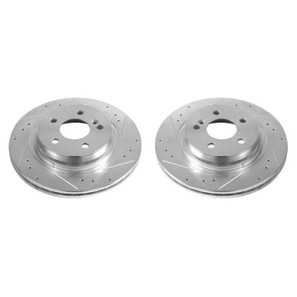Power Stop 12-16 Mercedes-Benz C250 Rear Evolution Drilled & Slotted Rotors - Pair