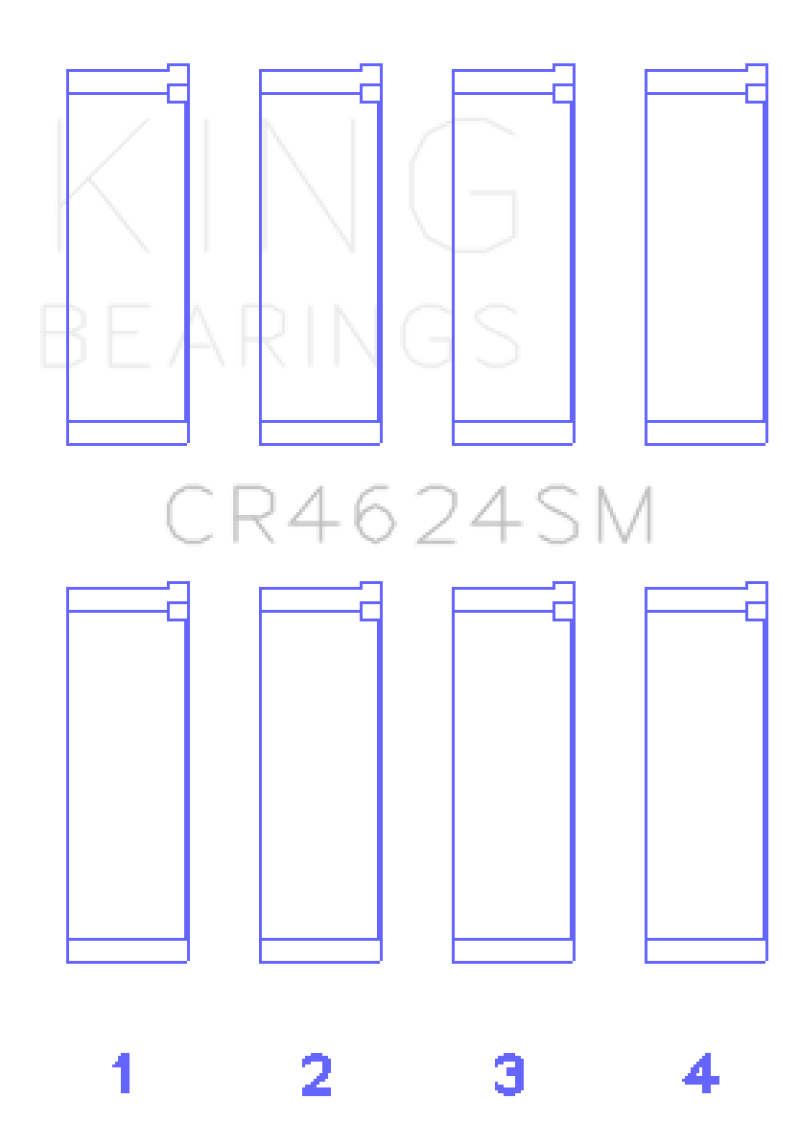 King Hyundai G4KE / G4KC Rod Bearings (Set of 4)