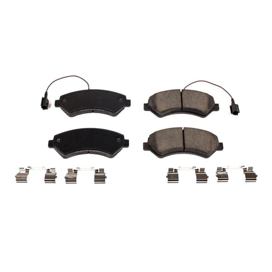 Power Stop 2019 Ram ProMaster 1500 Front Z17 Evolution Ceramic Brake Pads w/Hardware