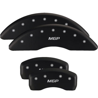 MGP 4 Caliper Covers Engraved Front & Rear MGP Red finish silver ch