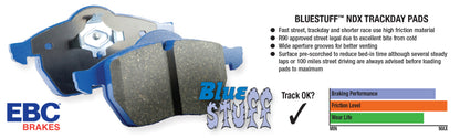 EBC 90-00 Aston Martin Vantage 5.3 (Twin Supercharged)(AP) Bluestuff Rear Brake Pads