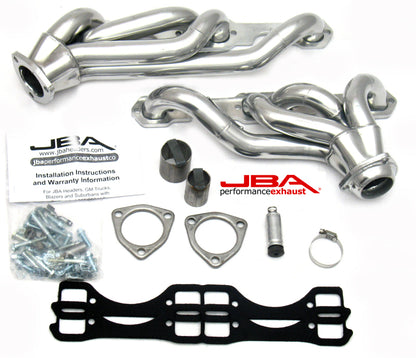 JBA 65-86 GM Truck 265-400 Carbureted w/A.I.R. 1-5/8in Primary Silver Ctd Cat4Ward Header