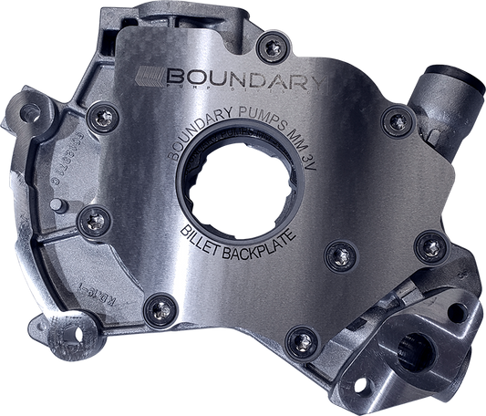 Boundary 99-15 Ford Modular Motor (All Types) V8 Oil Pump Assembly w/Billet Back Plate