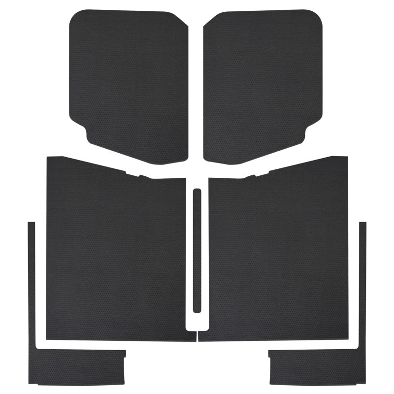 DEI 20-22 Jeep Gladiator JT 4-Door Boom Mat Complete Headliner Kit - 7 Piece - Black Leather Look