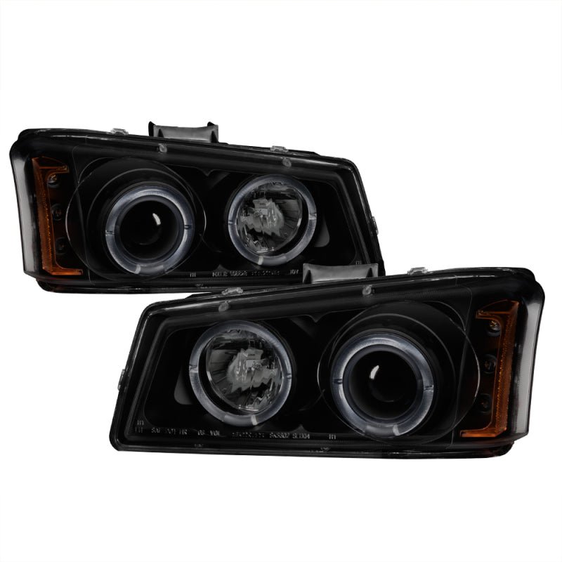 Spyder Chevy Silverado 1500/2500/3500 03-06 Projector Headlights PRO-YD-CS03-AM-BSM