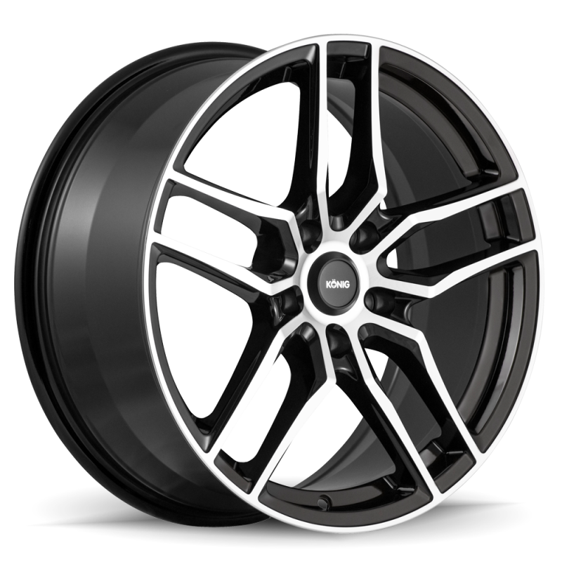 Konig Intention 17x8 5x108 ET45 Gloss Black / Machine Face