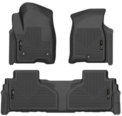 Husky Liners 21-23 Suburban/Tahoe/Yukon/Yukon XL Weatherbeater Front & 2nd Seat Floor Liners - Black