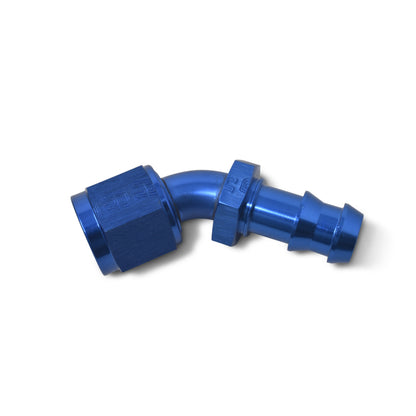 Russell Performance -8 AN Twist-Lok 45 Degree Hose End (Blue)