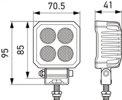 Hella ValueFit LED Work Light TS1700 LED MV CR LT