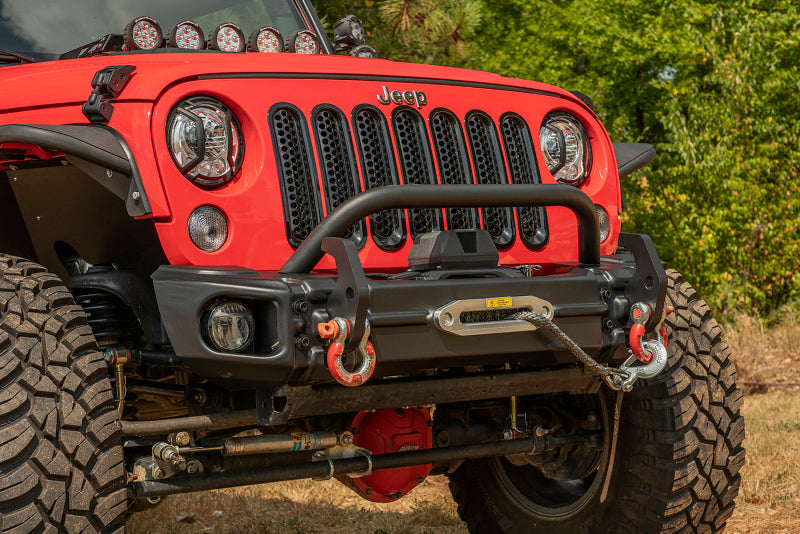 Rugged Ridge Arcus Front Bumper Tube Overrider Black JK