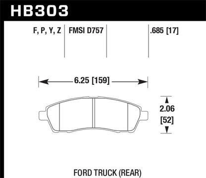 Hawk Performance Ceramic Street Brake Pads