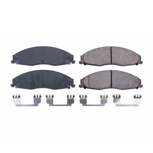 Power Stop 03-07 Cadillac CTS Front Z17 Evolution Ceramic Brake Pads w/Hardware