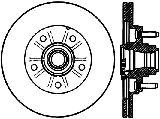 StopTech Power Slot 01-03 Ford F150 5 Lug Front Left Slotted CRYO Rotor