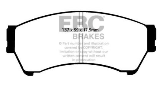 EBC 06-07 Mazda 6 2.3 Greenstuff Front Brake Pads