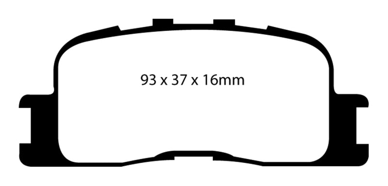 EBC 02-03 Lexus ES300 3.0 Yellowstuff Rear Brake Pads