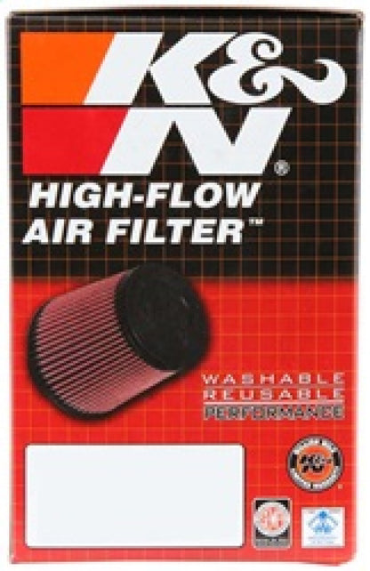 K&N Filter Universal Rubber Round Straight Filter 20 Deg Angled 2-7/16in Flange 3-3/4in OD 4in H