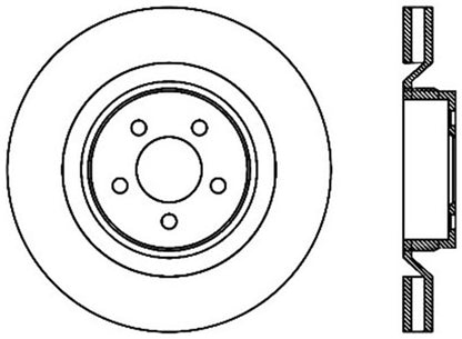 StopTech SportStop 06-09 Chrysler SRT-8 Front Left Drilled & Slotted Rotor