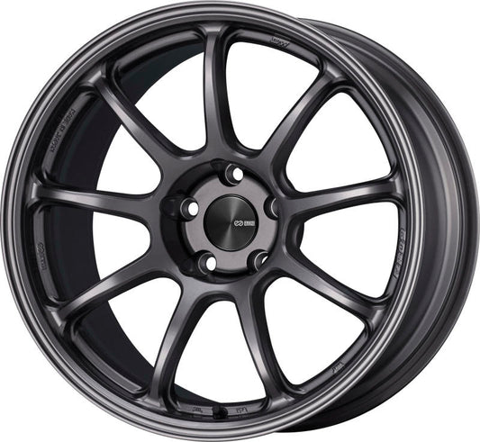 Enkei PF09 18x7.5 5x114.3 48mm Offset 75mm Bore Dark Silver Wheel