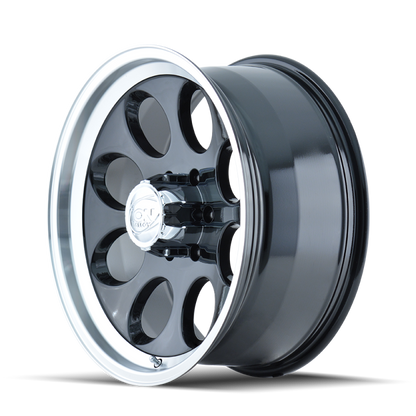 ION Type 171 16x8 / 6x139.7 BP / -5mm Offset / 106mm Hub Black/Machined Wheel