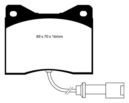 EBC 78-82 BMW M1 3.5 Yellowstuff Front Brake Pads