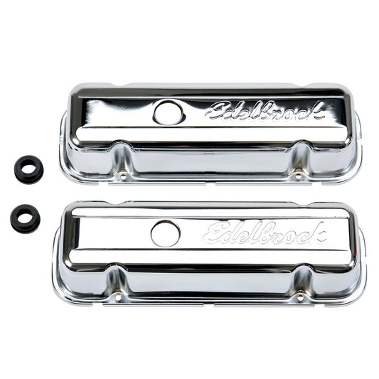 Edelbrock Valve Cover Signature Series Buick 1977 and Later 3 8L and 4 1L V6 Chrome