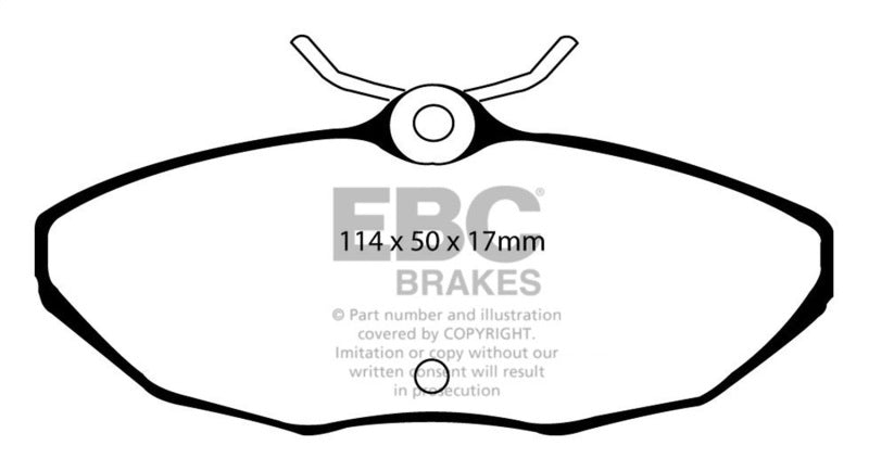 EBC 01-05 Ford Thunderbird 3.9 Yellowstuff Rear Brake Pads