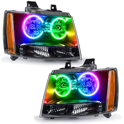 Oracle 07-13 Chevy Avalanche Pre-Assembed SMD Headlights - ColorSHIFT w/ 2.0 Controller SEE WARRANTY