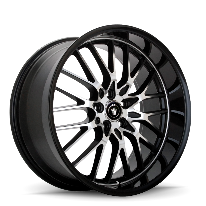 Konig Lace 17x8 5x100 ET35 Black/Machine Spoke