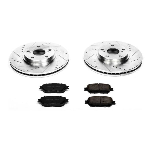 Power Stop 02-04 Toyota Camry Front Z23 Evolution Sport Brake Kit