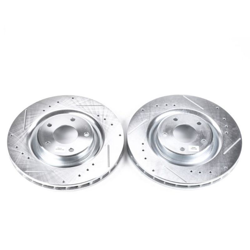 Power Stop 06-09 Cadillac XLR Front Evolution Drilled & Slotted Rotors - Pair