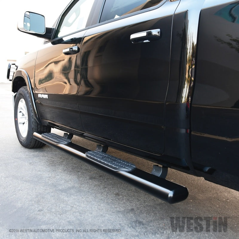 Westin 19-21 Ram 1500 Crew Cab PRO TRAXX 6 Oval Nerf Step Bars - Black