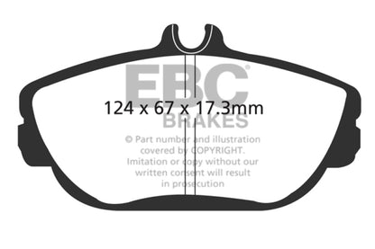 EBC 94-00 Ford Taurus 3.0 Yellowstuff Front Brake Pads