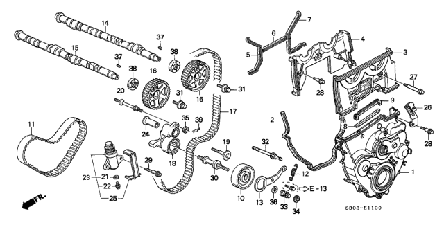 Honda prelude discount timing belt tensioner