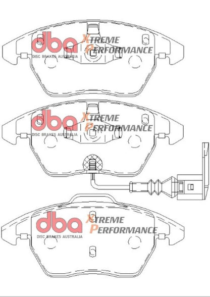 DBA 06-13 Volkswagen GTI (MkV/MkVI) XP Performance Front Brake Pads