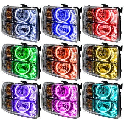 Oracle 07-13 Chevrolet Silverado SMD HL - Round Style - ColorSHIFT w/o Controller SEE WARRANTY