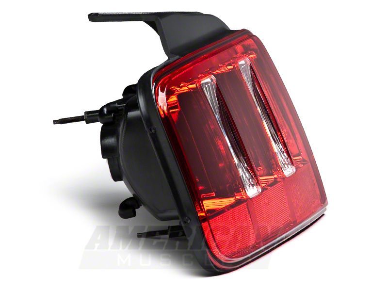Raxiom 05-09 Ford Mustang Coyote Tail Lights- Chrome Housing - Red