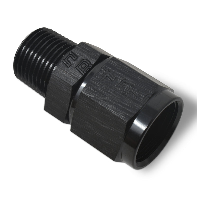 Russell Performance -8 AN Straight Female to 3/8in Male NPT Fitting (Black)