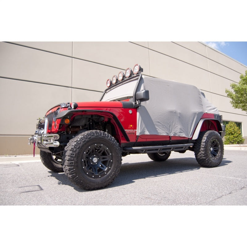 Rugged Ridge Cab Cover Gray 07-18 Jeep 4-Door Jeep Wrangler JK