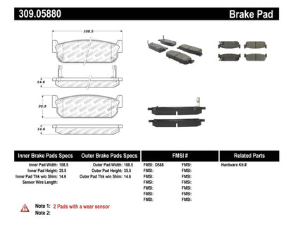 StopTech Performance Brake Pads